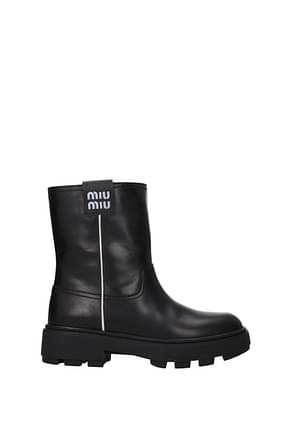 Miu Miu Ankle boots Women Leather Black
