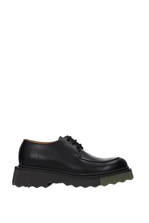 Off-White Lace up and Monkstrap Men Leather Black