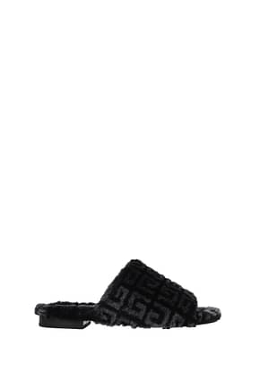 Givenchy Zapatillas y zuecos Mujer Pelaje Negro