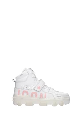 Dsquared2 Sneakers Femme Cuir Blanc