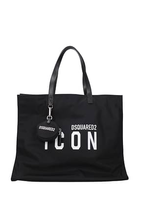 Dsquared2 कंधे पर डालने वाले बैग icon महिलाओं कपड़ा काली