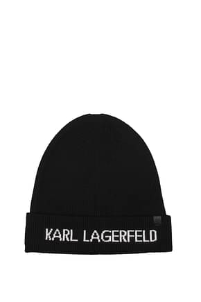 Karl Lagerfeld Chapeaux Femme Viscose Noir
