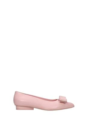 Salvatore Ferragamo हल्की जूतियां viva महिलाओं चमड़ा गुलाबी