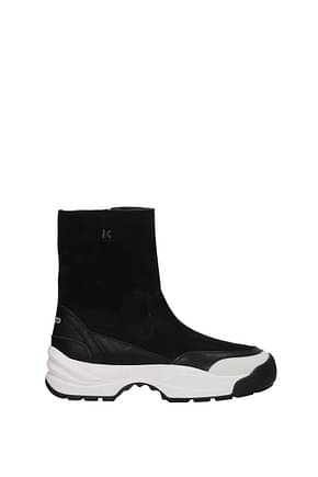 Kenzo Ankle Boot Men Suede Black