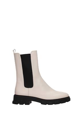 Michael Kors Ankle boots Women Leather Beige Cream