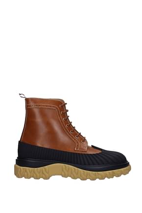 Thom Browne Ankle Boot Men Leather Brown