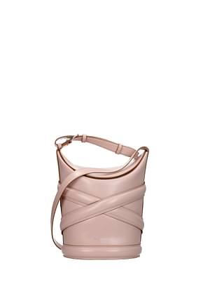 Alexander McQueen Crossbody Bag Women Leather Pink