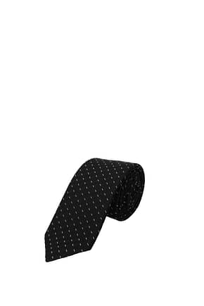 Dolce&Gabbana 领带 男士 丝绸 黑色 灰色