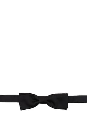 Dolce&Gabbana ربطة القوس رجال الحرير أسود