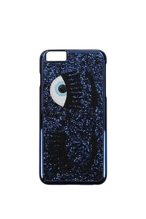 Chiara Ferragni iPhone cover iphone 6 / 6s plus Women Polyurethane Blue