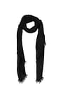 Saint Laurent Foulard Women Silk Black Black