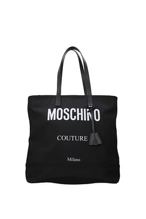 Moschino حقائب كتف نساء قماش أسود
