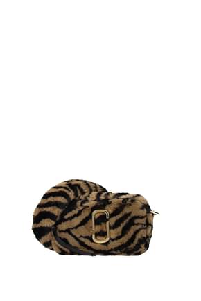 Marc Jacobs Crossbody Bag Women Eco Fur Brown