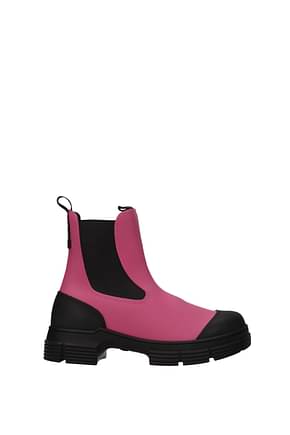 Ganni Ankle boots Women Rubber Pink