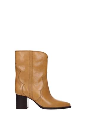 Isabel Marant Ankle boots Women Leather Brown Natural