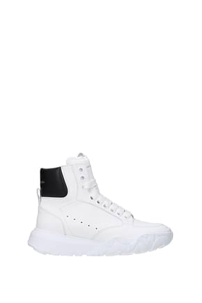 Alexander McQueen Sneakers Donna Pelle Bianco Nero