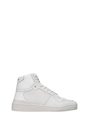 Saint Laurent Sneakers Hombre Piel Blanco