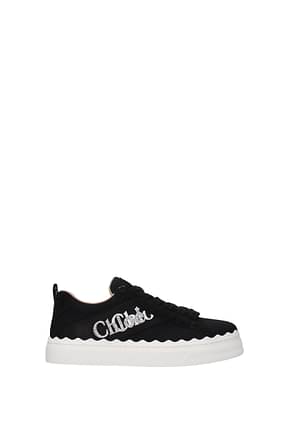 Chloé Sneakers Women Fabric  Black