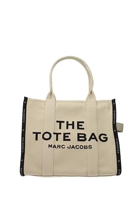 Marc Jacobs Borse a Spalla Donna Tessuto Beige Sabbia