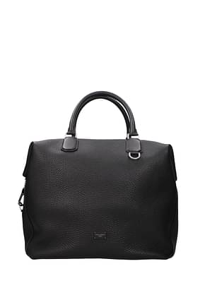 Dolce&Gabbana حقائب سفر رجال جلد أسود