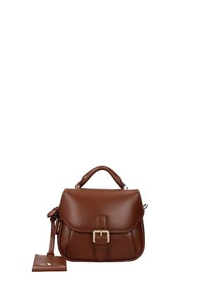 Max Mara Handbags Women Leather Brown