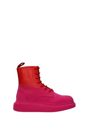 Alexander McQueen Ankle boots Women Leather Pink Poppy