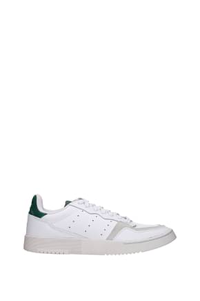 Adidas Sneakers supercourt Homme Cuir Blanc Vert Bouteille