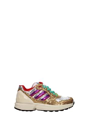 Adidas Sneakers Femme Paillettes Or Argent