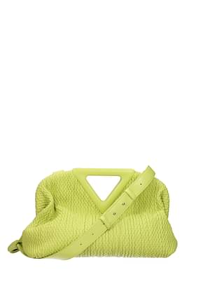 Bottega Veneta Crossbody Bag point Women Leather Green Chartreuse