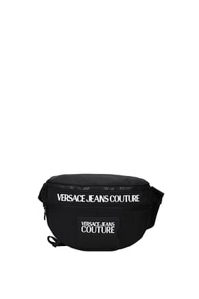 Versace Jeans Backpack and bumbags couture Men Nylon Black White