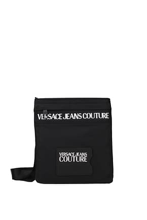 Versace Jeans Bolsos con bandolera couture Hombre Nylon Negro