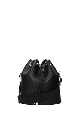 Versace Jeans Shoulder bags couture Women Polyurethane Black