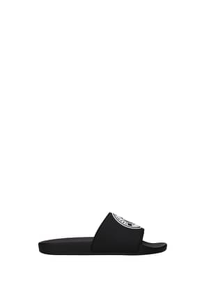 Versace Jeans Slippers and clogs couture Women Rubber Black White