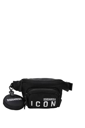 Dsquared2 Backpack and bumbags icon Men Nylon Black