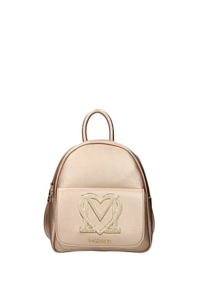 Love Moschino Backpacks and bumbags Women Polyurethane Gold