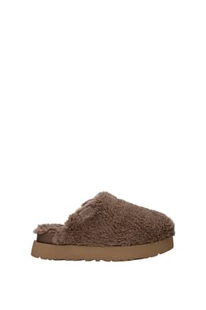 UGG Slippers and clogs Women Fur  Brown