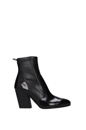 Hogan Ankle boots Women Leather Black