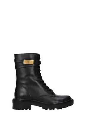Tory Burch Ankle boots combat Women Leather Black