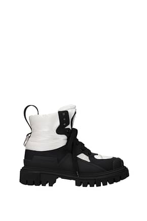 Dolce&Gabbana Ankle boots Women Nylon White Black