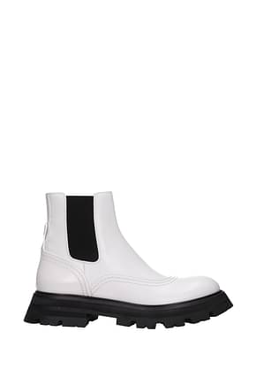 Alexander McQueen Ankle boots Women Leather White