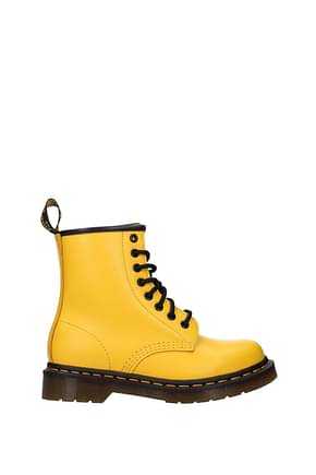 Dr. Martens Ankle boots Women Leather Yellow