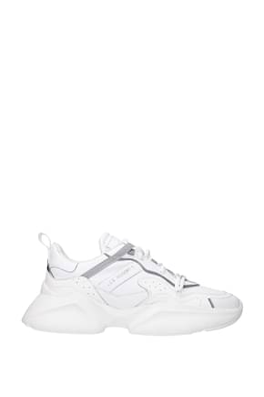Les Hommes Sneakers Men Leather White Grey