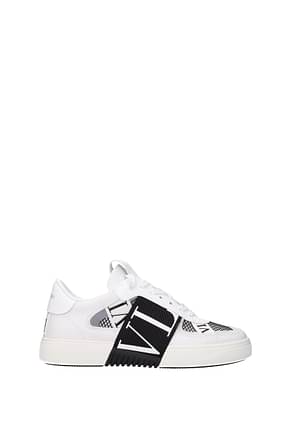 Valentino Garavani Sneakers Femme Cuir Blanc Noir