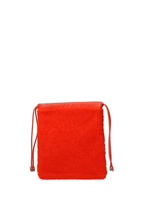 Off-White Handbags Women Sheepskin Orange