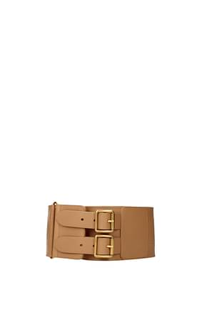 Christian Dior High-waist belts Women Leather Brown Light Brown