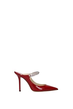 Jimmy Choo Sandals Women Patent Leather Red
