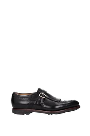 Church's Lace up and Monkstrap Women Leather Black