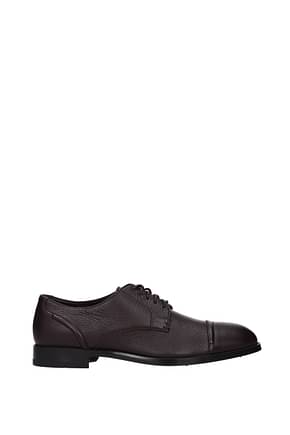 Zegna Lace up and Monkstrap Men Leather Brown