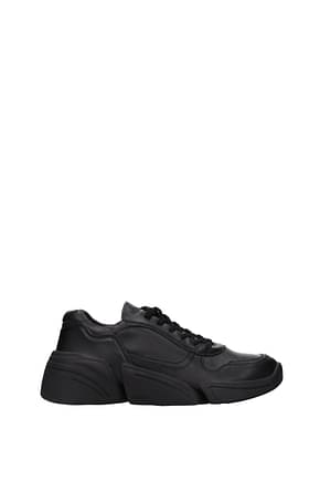 Kenzo Sneakers Men Leather Black