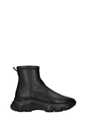 Hogan Ankle boots hyperactive Women Leather Black